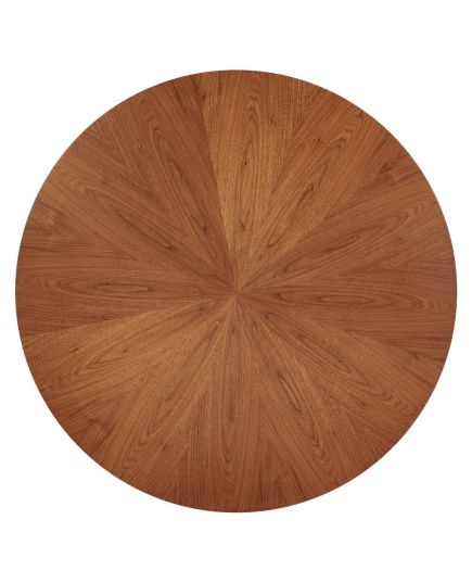 Стол Liverpool диам.110см, шпон орех лучевой набор, с золотистыми ножками, изображение 10