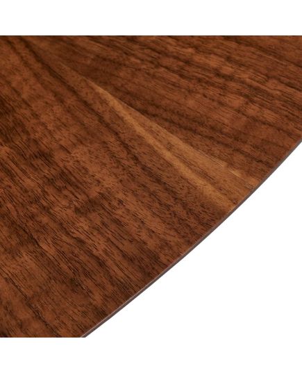 Стол Liverpool диам.110см, шпон орех лучевой набор, с золотистыми ножками, изображение 12