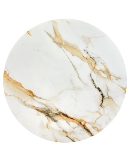 Стол Aura D110, керамогранит Calacatte gold мрамор, чёрный, изображение 7