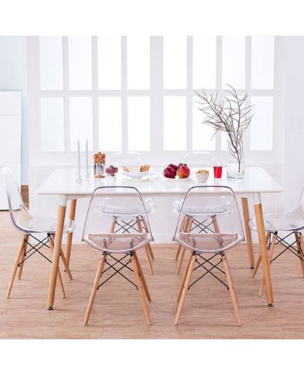 Стул Eames прозрачный серый, изображение 12