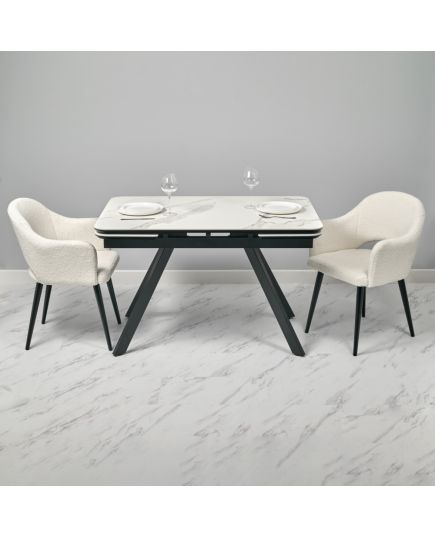 Стул Bruno белый, искусственный мех, изображение 11