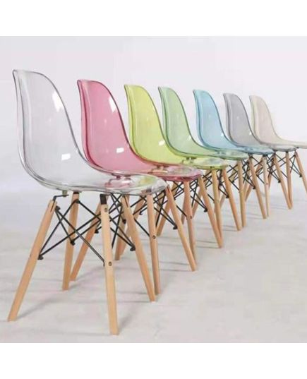 Стул Eames прозрачный серый, изображение 11