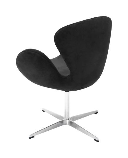 Кресло SWAN STYLE CHAIR графит, искусственная замша, изображение 5