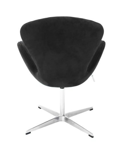 Кресло SWAN STYLE CHAIR графит, искусственная замша, изображение 4