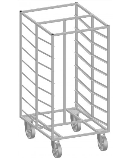 Тележка-шпилька под лотки RESTOINOX ТШСЛ-16 под лотки 730х440х140мм 790x975x1650 мм