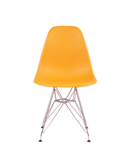 Стул Eames желтый, опора металл, изображение 2