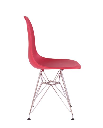 Стул Eames красный, опора металл, изображение 3