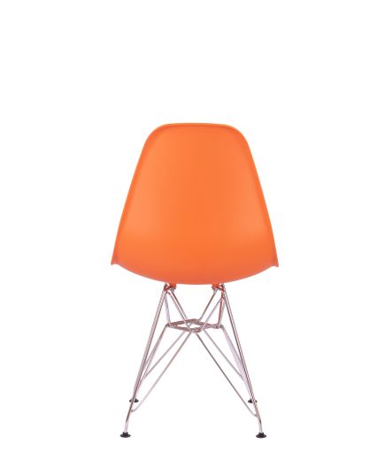 Стул Eames оранжевый, опора металл, изображение 5