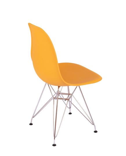 Стул Eames желтый, опора металл, изображение 4