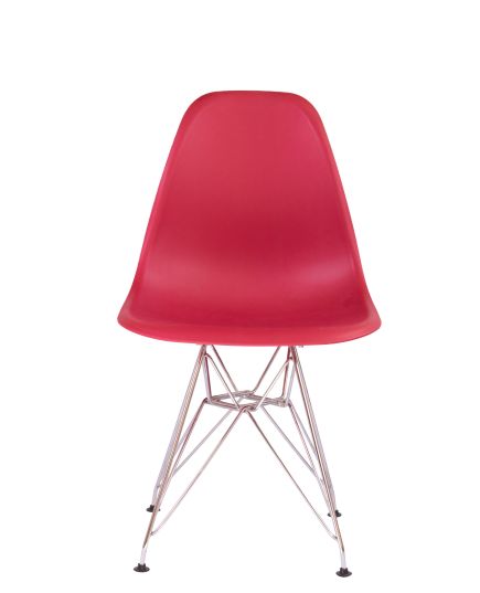 Стул Eames красный, опора металл, изображение 2