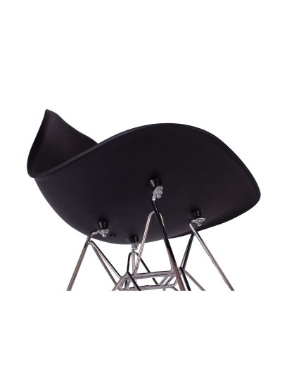 Стул Eames черный, опора металл, изображение 6