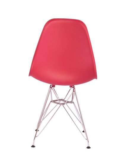 Стул Eames красный, опора металл, изображение 5