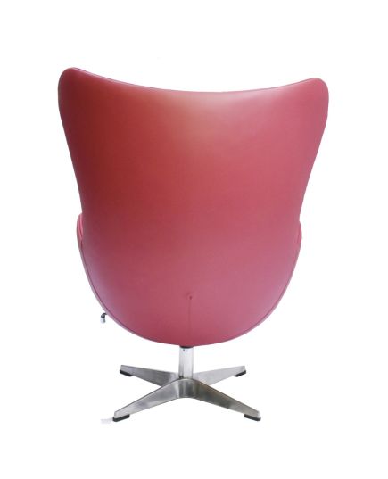 Кресло EGG STYLE CHAIR красный, натуральная кожа, изображение 5