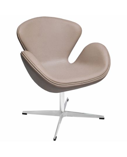 Кресло SWAN STYLE CHAIR латте, экокожа