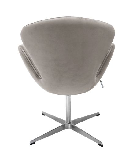 Кресло SWAN STYLE CHAIR латте, искусственная замша, изображение 5