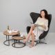 Кресло EGG STYLE CHAIR зеленый, искусственная замша, изображение 9