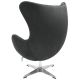 Кресло EGG STYLE CHAIR графит, искусственная замша, изображение 4