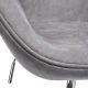 Кресло SWAN STYLE CHAIR серый, искусственная замша, изображение 5