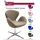 Кресло SWAN STYLE CHAIR, бежевый, искусственная замша, изображение 7