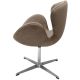 Кресло SWAN STYLE CHAIR, бежевый, искусственная замша, изображение 3