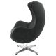 Кресло EGG STYLE CHAIR графит, искусственная замша, изображение 3