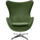Кресло EGG STYLE CHAIR зеленый, искусственная замша, изображение 2