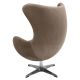 Кресло EGG STYLE CHAIR латте, искусственная замша FR 0647, изображение 4