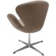 Кресло SWAN STYLE CHAIR, бежевый, искусственная замша, изображение 4