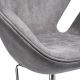 Кресло SWAN STYLE CHAIR серый, искусственная замша, изображение 8