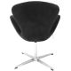 Кресло SWAN STYLE CHAIR графит, искусственная замша, изображение 4