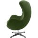 Кресло EGG STYLE CHAIR зеленый, искусственная замша, изображение 4