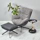 Кресло HUG тёмно-серый, экокожа, шенилл, изображение 20