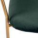 Комплект из 2-х стульев Turin зеленый, золотые ножки, изображение 8