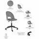 Стул Leo вращающийся на колесиках темно-серый, изображение 7