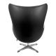 Кресло EGG STYLE CHAIR черный, экокожа, изображение 4