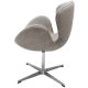 Кресло SWAN STYLE CHAIR латте, искусственная замша, изображение 3