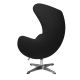 Кресло EGG CHAIR черный, экокожа, изображение 3