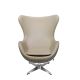 Кресло EGG STYLE CHAIR латте, экокожа, изображение 2